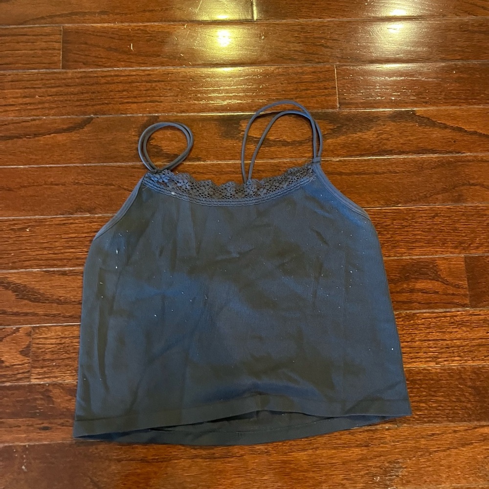 Aeropostale Seriously Soft Seamless Top - Dark Blue